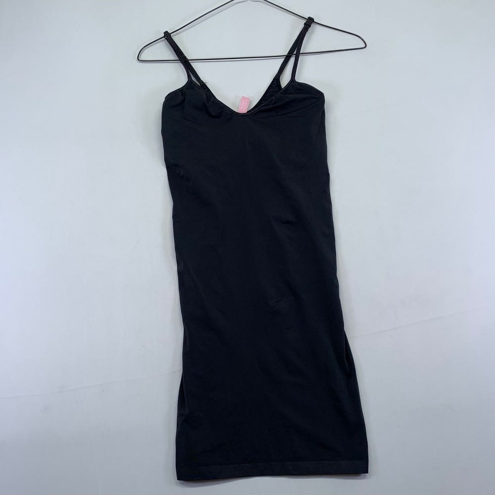 Y2k Victoria's Secret Black Shaping Slip‎ Dress Bodycon Size Medium